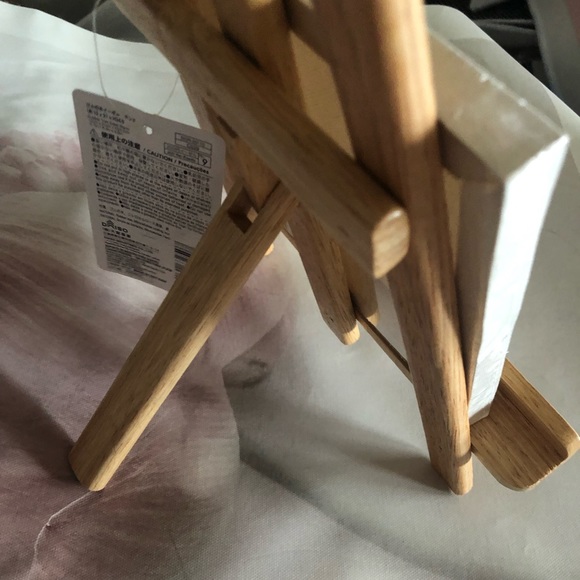 Art canvas small board and wood stand 2 PC set painting home decor - Picture 3 of 3